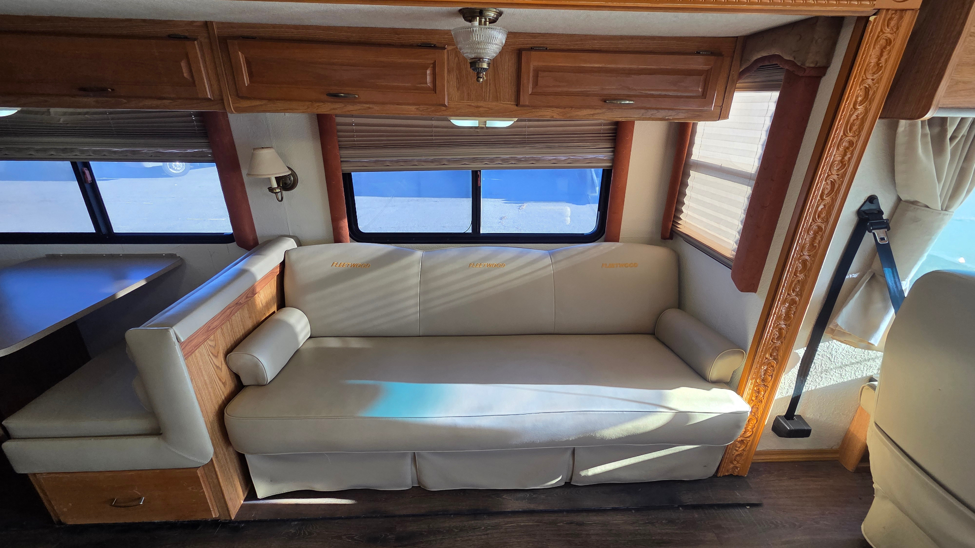 2005 Fleetwood Bounder 35E — Fleetwood sofa in slide-out
